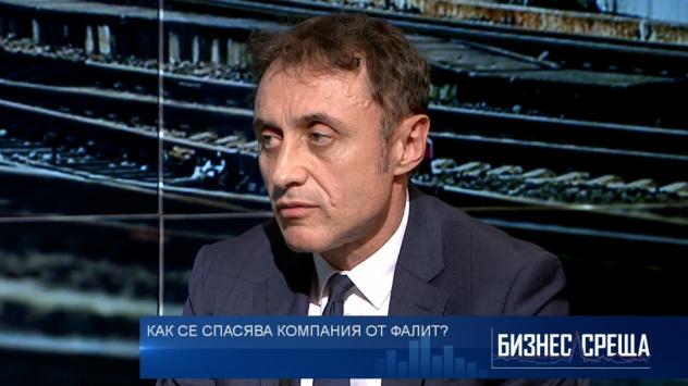 Владимир Владимиров, изпълнителен директор на Холдинг БДЖ. Снимка: Bloomberg TV Bulgaria