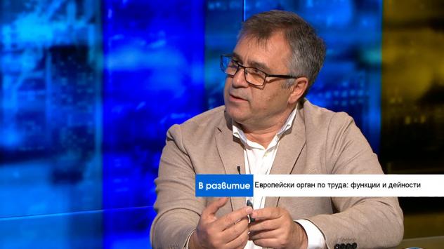 Огнян Атанасов, експерт по безопасност и здраве при работа, КНСБ. Снимка: Bloomberg TV Bulgaria