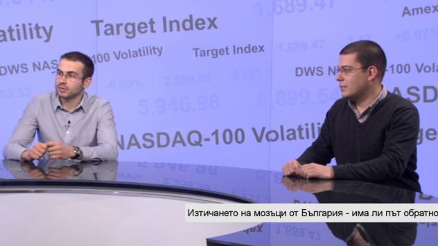 Явор Гочев (вляво) и Ангел Игнатов (вдясно), Български кариерен форум. Снимка: Bloomberg TV Bulgaria
