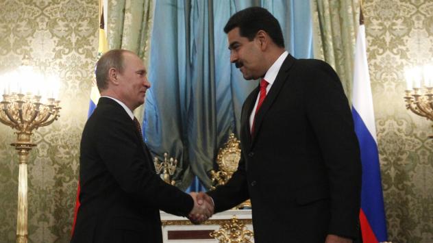 Руският президент Владимир Путин и държавният глава на Венецуела Николас Мадуро. Снимка: Maxim Shemetov/AFP/Getty Images