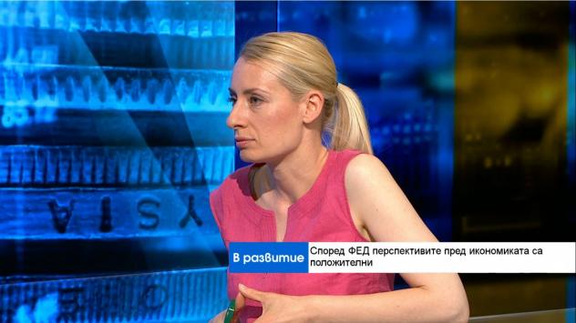Д-р Магдалена Иванова - редактор форекс в Investor.bg. Снимка: Bloomberg TV Bulgaria 