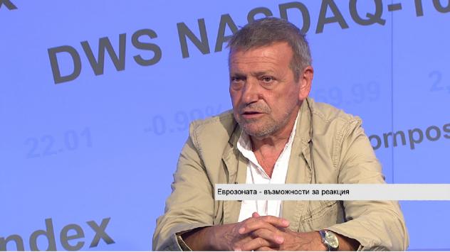 Красен Станчев, икономист, основател на Институт за пазарна икономика. Снимка: Bloomberg TV Bulgaria