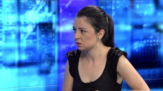 Радина Колева от Investor.bg. Снимка: Bloomberg TV Bulgaria