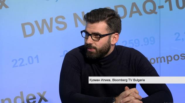 Кузман Илиев, пазарен анализатор. Снимка: Bloomberg TV Bulgaria