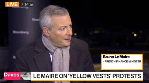 Бруно льо Мер, финансов министър на Франция. Снимка: Bloomberg