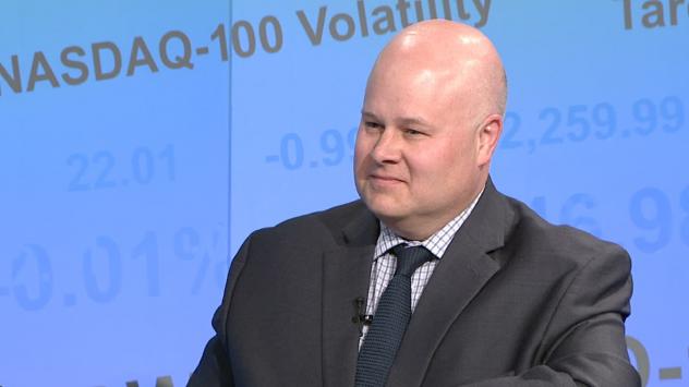 Джеси Шинто, преподавател по програма „Фулбрайт“ и по програма „Комуникации“ в Американския университет в България. Снимка: Bloomberg TV Bulgaria