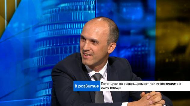 Николай Неов, директор Офис площи в MBL. Снимка: Bloomberg TV Bulgaria 