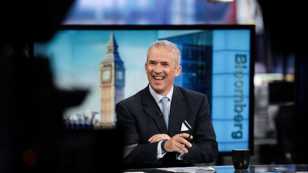 Андреас Утерман, директор на Allianz Global Investors по време на интервю в студиото на Bloomberg в Лондон. Великобритания. 3 април 2017. Photographer: Simon Dawson/Bloomberg