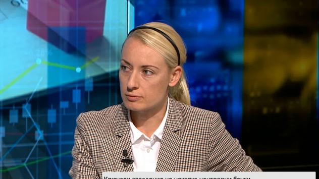Д-р Магдалена Иванова, редактор Форекс в Investor.bg. Снимка: Bloomberg TV Bulgaria