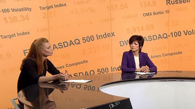 Саша Безуханова и Александра Козбунарова. Снимка: Bloomberg TV Bulgaria