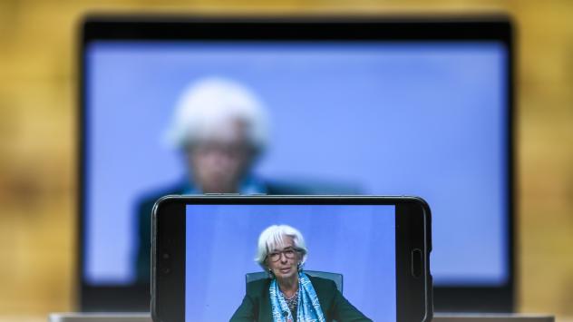 ЕЦБ драстично намали прогнозите си за БВП и инфлацията за тази година