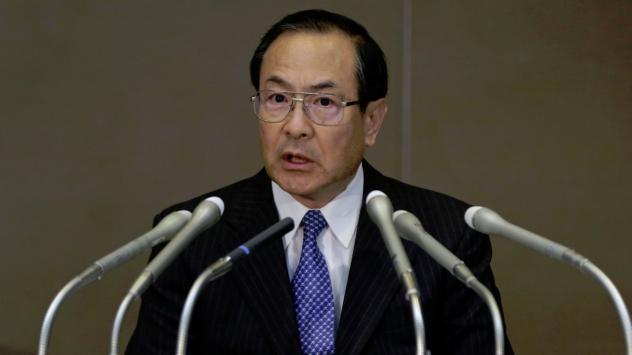 Масаши Муромаши, президент на Toshiba Corp. в централата на компанията в Токио на 1/10/2015. Photographer: Kiyoshi Ota/Bloomberg 