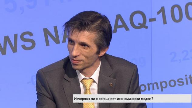 Доц. д-р Григор Сарийски, Институт за икономически изследвания към БАН. Снимка: Bloomberg TV Bulgaria 