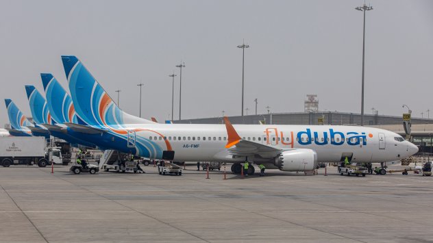 Самолет Assenger, експлоатиран от Fly Dubai Снимка: Кристофър Пайк/Bloomberg