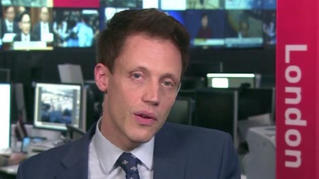 Юън Потс от Bloomberg в Лондон. Снимка: Bloomberg TV Bulgaria