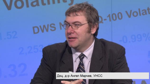 Доц. д-р Ангел Марчев, преподавател в УНСС. Снимка: Bloomberg TV Bulgaria 