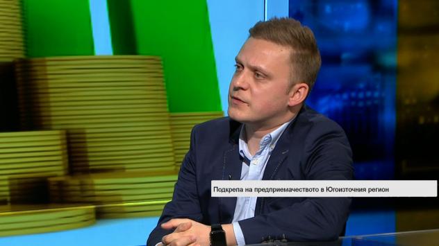 Петко Георгиев, мениджър ИКТ Клъстер Бургас. Снимка: Bloomberg TV Bulgaria