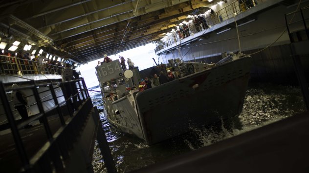 USS Bataan по време на учение в Атлантическия океан. Снимка: U.S. Navy