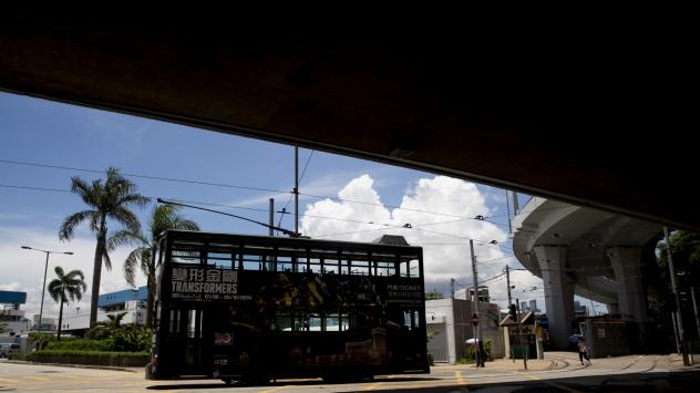 Трамвай на Transdev в Хонконг, Китай. 15 юли 2014. Photographer: Brent Lewin/Bloomberg