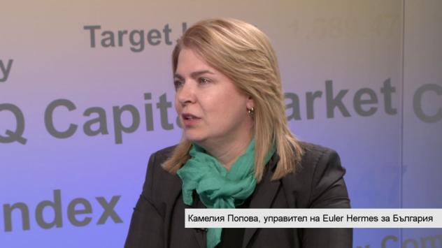 управителят на Euler Hermes за България Камелия Попова Снимка: Bloomberg TV Bulgaria