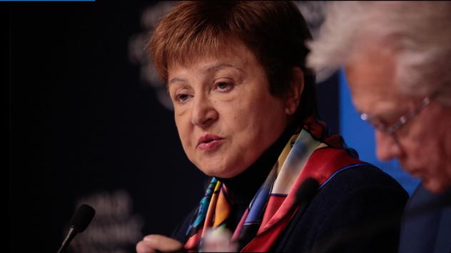 Ръководителят на МВФ Кристалина Георгиева. Снимка: Jason Alden/Bloomberg