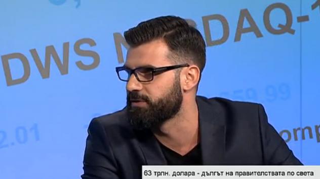 Кузман Илиев, пазарен анализатор. Снимка: Bloomberg TV Bulgaria