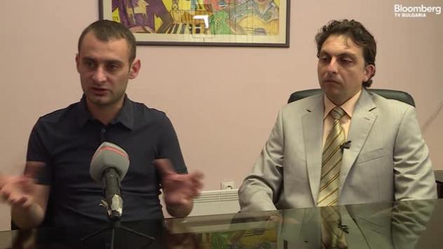 Милен Марков и Светлин Попов, съоснователи на AgroRegal. Снимка: Bloomberg TV Bulgaria 