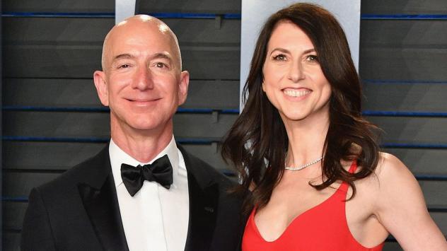 Основателят на Amazon Джеф Безос и бившата му съпруга Макензи Скот. Снимка: Bloomberg