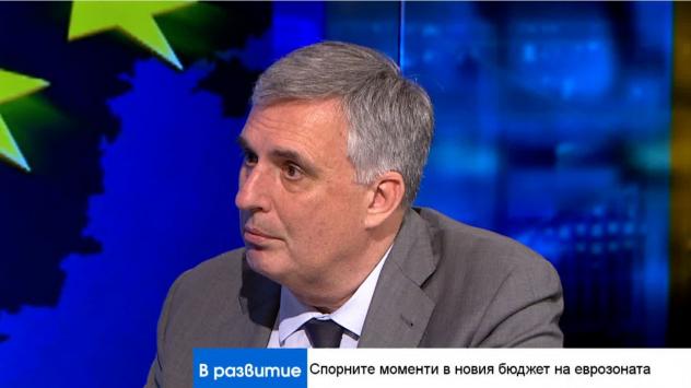 Ивайло Калфин, съветник на еврокомисаря по бюджет и финанси, бивш вицепремиер. Снимка: Bloomberg TV Bulgaria 
