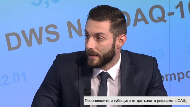 Владимир Сиркаров, пазарен анализатор. Снимка: Bloomberg TV Bulgaria