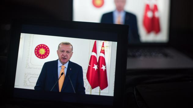 Турският президент Реджеп Ердоган. Снимка: Tiffany Hagler-Geard/Bloomberg