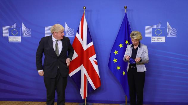 Борис Джонсън и Урсула фон дер Лайен. Снимка: Bloomberg