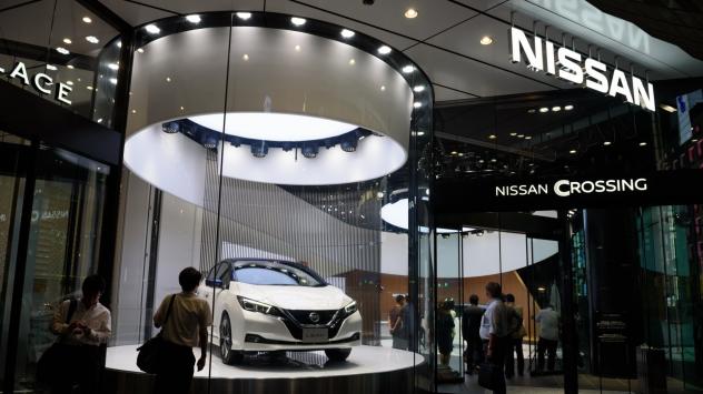 Електрическият автомобил Nissan Leaf. Снимка: Akio Kon/Bloomberg
