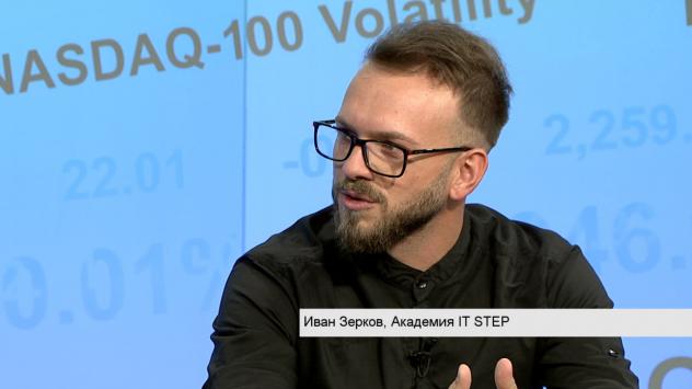 Иван Зерков, изпълнителен директор на Малка компютърна академия. Снимка: Bloomberg TV Bulgaria