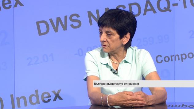 Диана Гласнова, български журналист в Загреб, публицист и автор на книги за българо-хърватските отношения. Снимка: Bloomberg TV Bulgaria