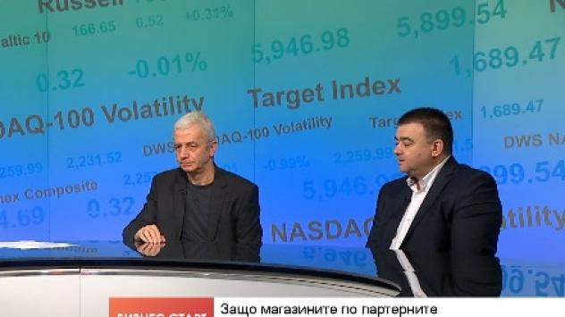 Проф. д-р инж. Петър Павлов, вляво, доц. д-р инж. Цветан Георгиев, вдясно. Снимка: Bloomberg TV България