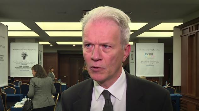 Посланикът на Франция в България Н. Пр. Ерик Льобедел. Снимка: Bloomberg TV Bulgaria