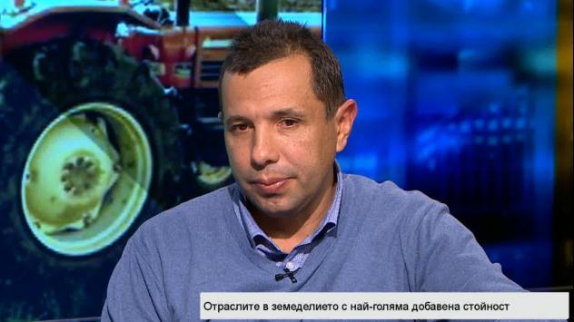 Доц. Божидар Иванов, ръководител на Център за икономически анализи на селското стопанство (САРА). Снимка: Bloomberg TV Bulgaria