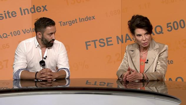 Д-р Султанка Петрова, зам.-министър в МТСП, и Пламен Попов, основател на Аз събуждам България. Снимка: Bloomberg TV Bulgaria 