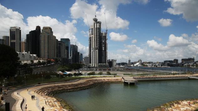 Строежи в центъра на Сидни на Lend Lease Group. Синди, Австралия. 17/2/2016. Photographer: Brendon Thorne/Bloomberg