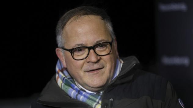 Беноа Куре, члена на управителния съвет на ЕЦБ по време на интервю за Bloomberg в Давос, Швейцария; Снимка: Simon Dawson/Bloomberg