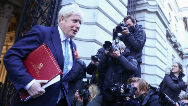 Британският премиер Борис Джонсън. Снимка: Simon Dawson/Bloomberg 