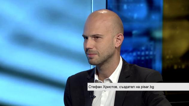 Стефан Христов, фондация Граждани срещу бюрокрацията, pisar.bg. Снимка: Bloomberg TV Bulgaria