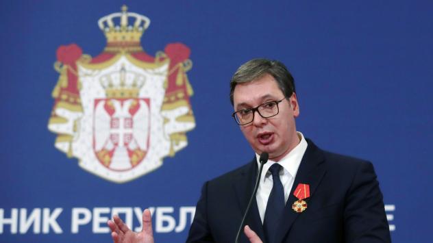 Сръбският президент Александър Вучич. Снимка: Oliver Bunic/Bloomberg
