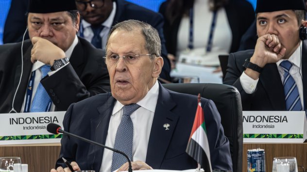 Среща на държавните глави по време на срещата на върха на БРИКС. Сергей Лавров Снимка: Дадо Галдиери/Bloomberg