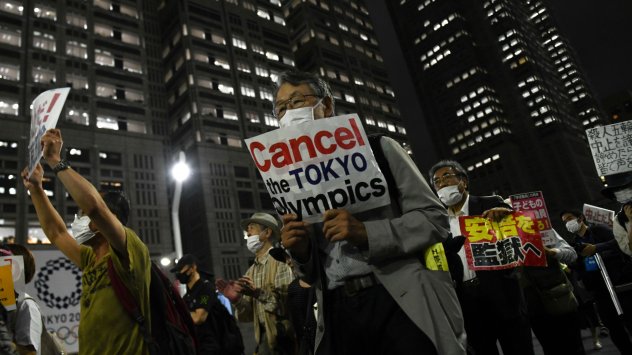 В Япония имаше протести срещу провеждането на събитието на фона на епидемията. Снимка: Bloomberg