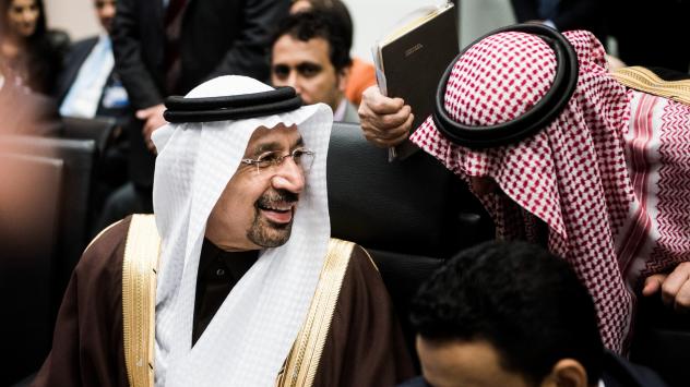 Саудитският петролен министър Халид ал-Фалих по време на заседанието на ОПЕК във Виена Снимка: Akos Stiller/Bloomberg