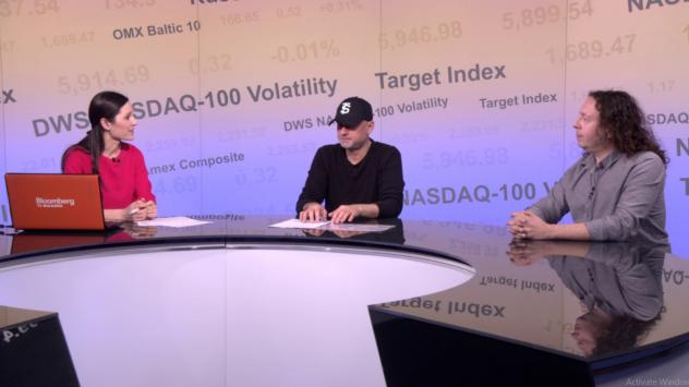 Тихомир Георгиев и Валери Славчев, СНАМП. Снимка: Bloomberg TV Bulgaria