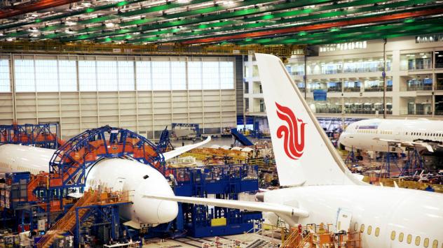 Производствена линия на Boeing 787 Dreamliner в Норт Чарстън, Южна Каролина, САЩ. 6/12/2017. Photographer: Travis Dove/Bloomberg