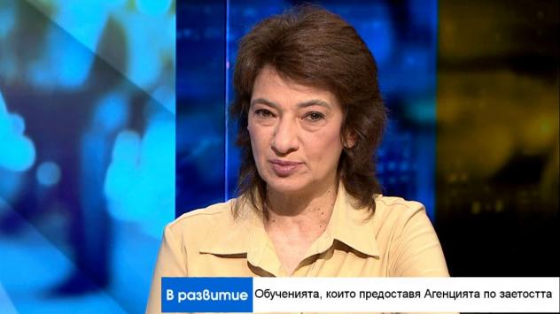 Кремена Калчева, главен директор на гл. дирекция &quot;Услуги по заетостта&quot;, АЗ. Снимка: Bloomberg TV Bulgaria 
